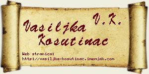 Vasiljka Košutinac vizit kartica